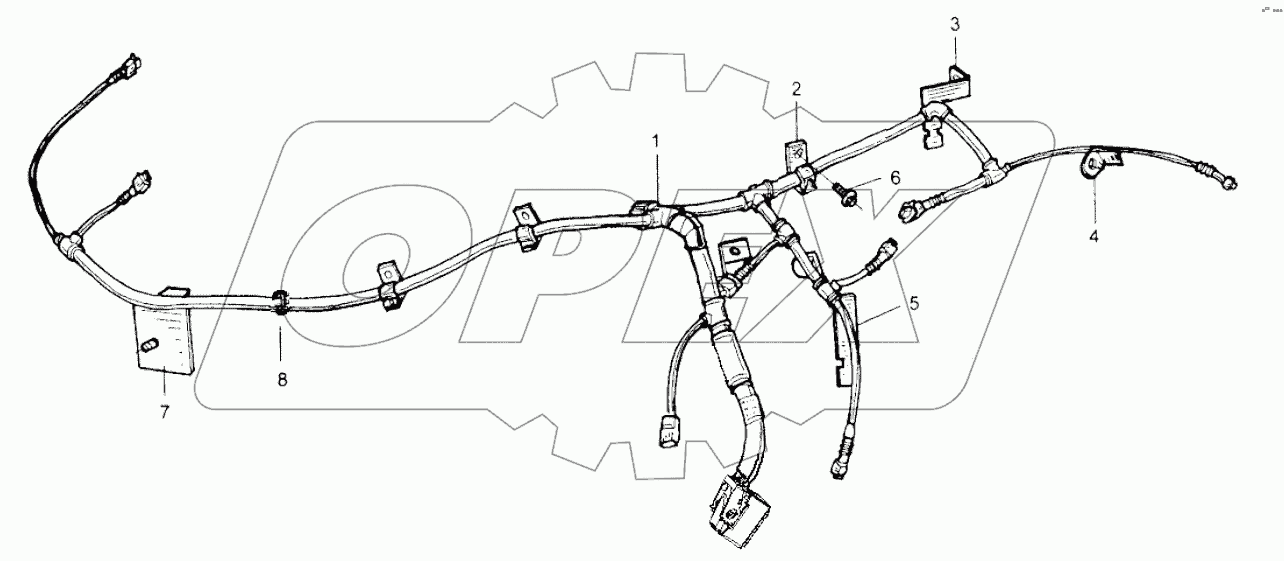  Жгут проводов двигателя