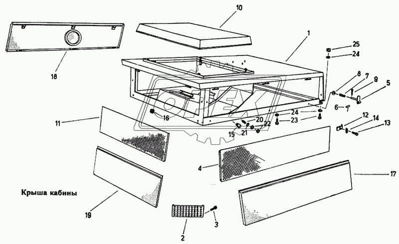 Крыша кабины