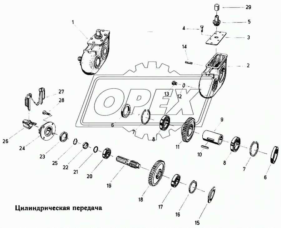 Цилиндрическая передача