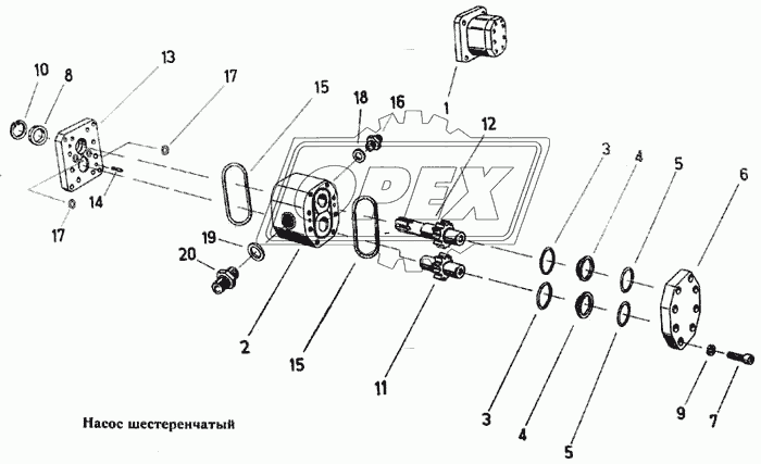 Насос шестеренчатый