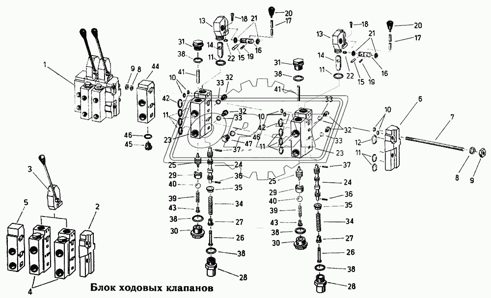 Блок ходовых клапанов