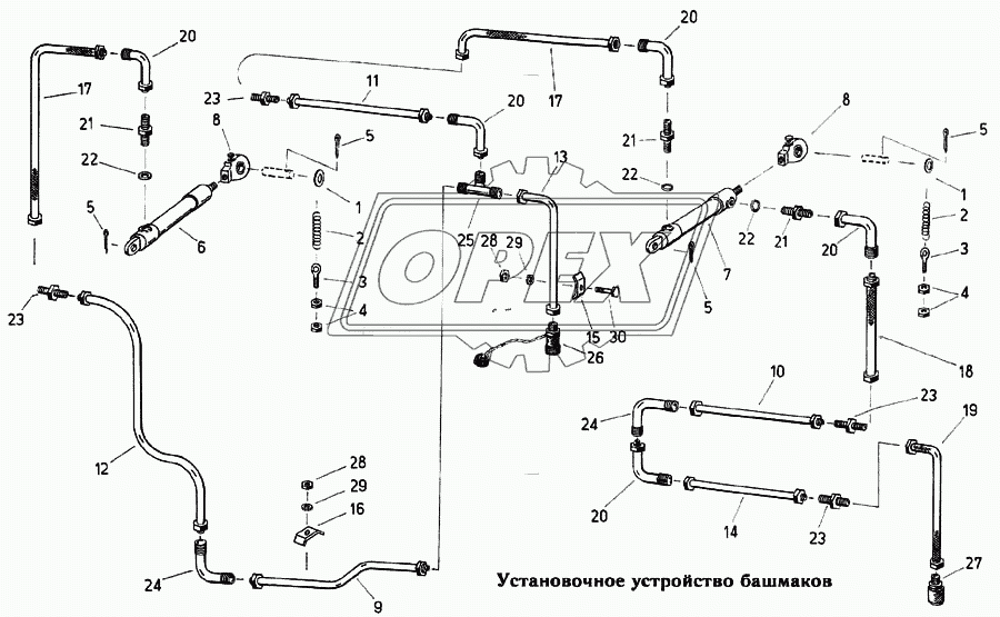 Установочное устройство башмаков