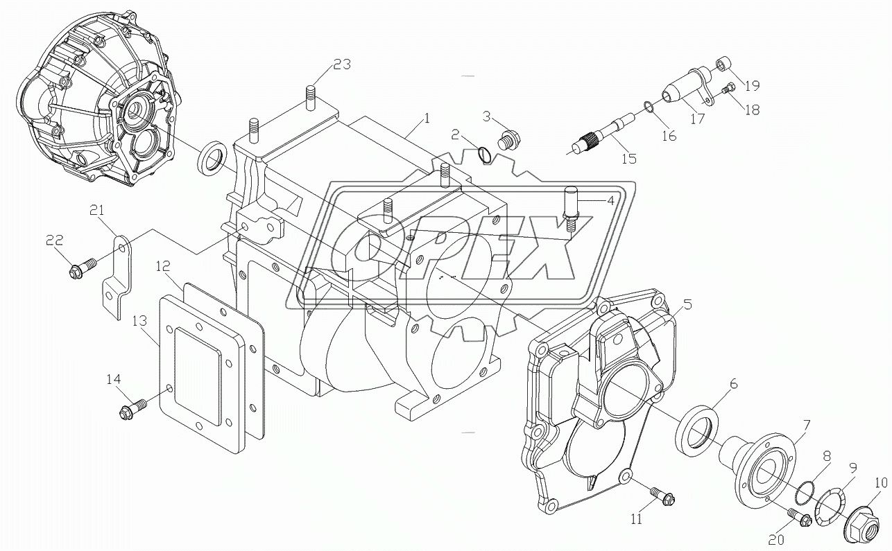 Картер коробки передач