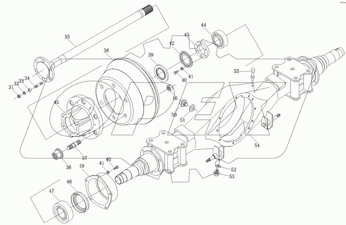Мост задний 1103924000043