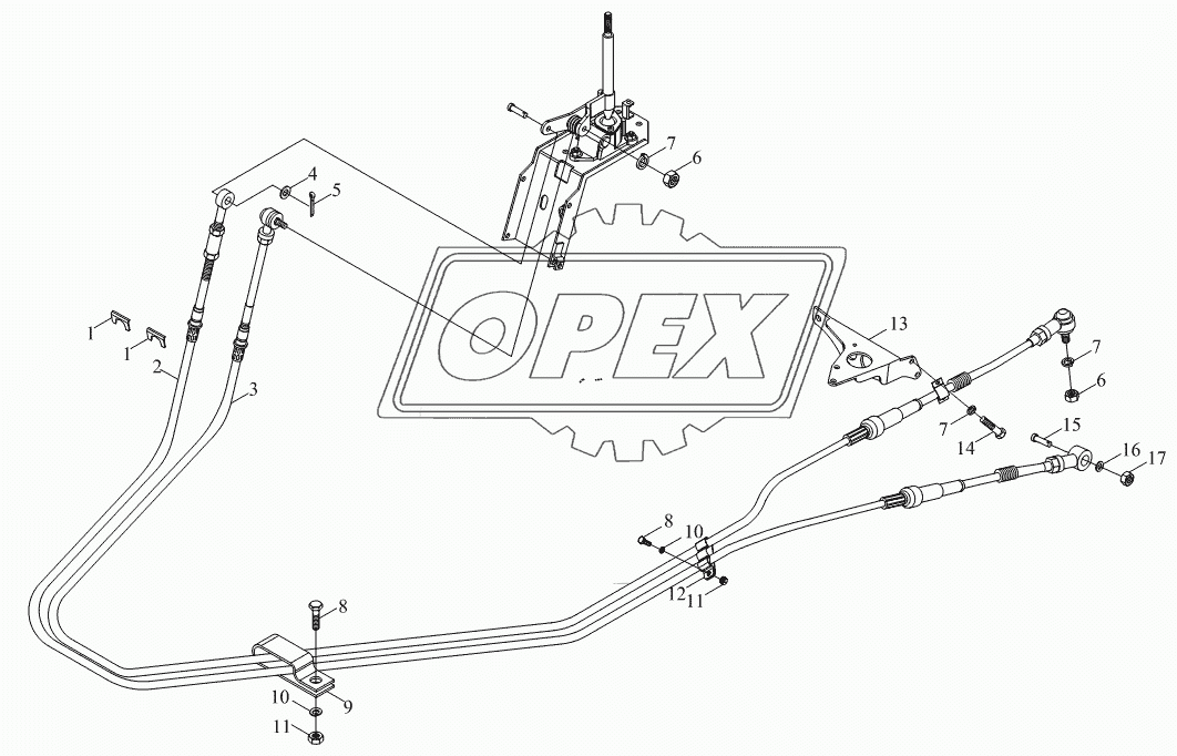 1S10411720101 Механизм управления КПП