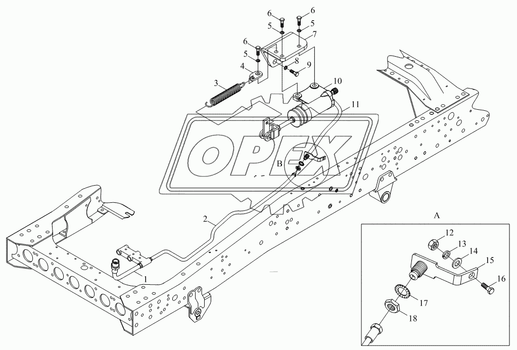 1S10591620101 Установка механизма управления сцеплением