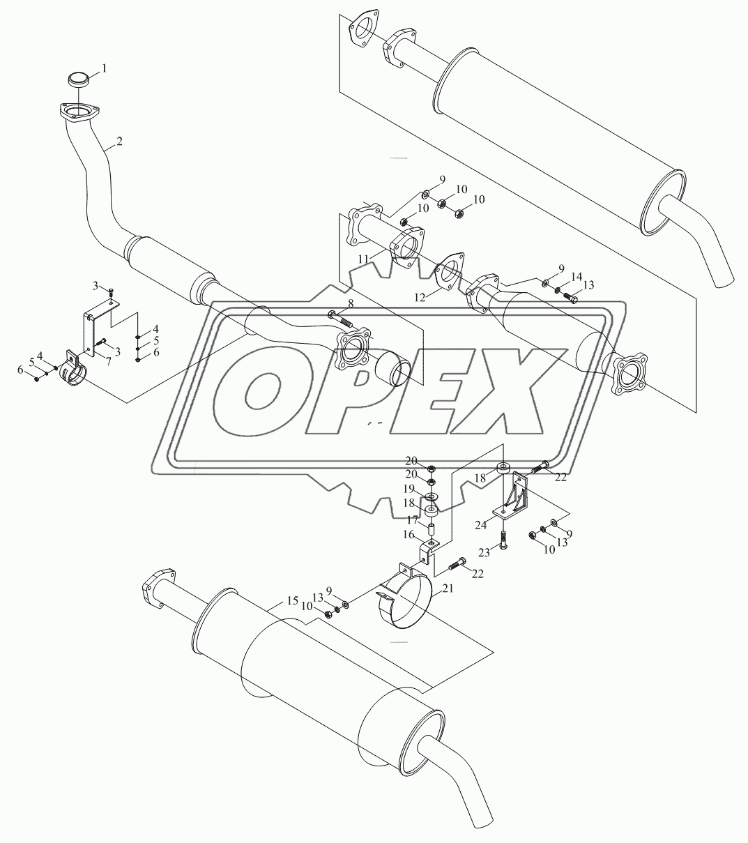 1S10411200102 Выпускное устройство