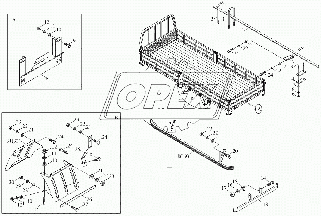 1SB2008590104 Агрегат для монтажа кузова-фургона