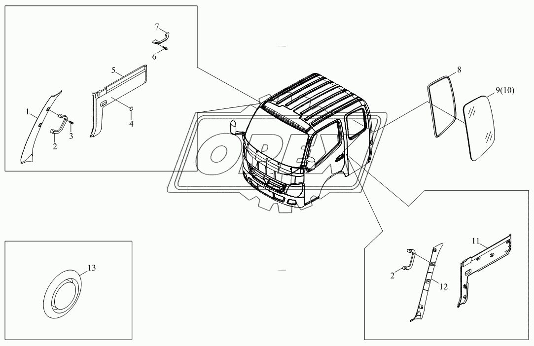 1SB2005410104 Агрегат боковой панели