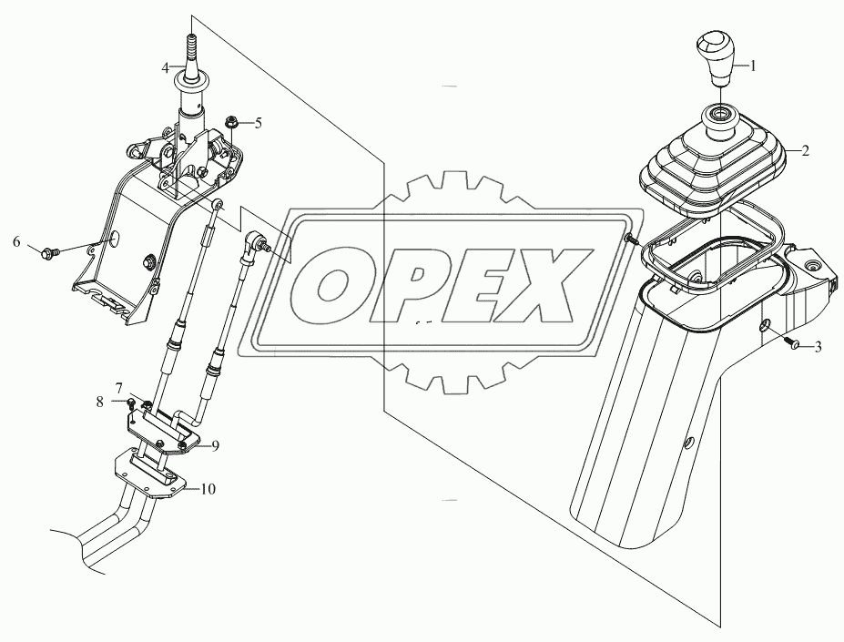 1S10691730103, 1S10491730115 Механизм управления переключения передач