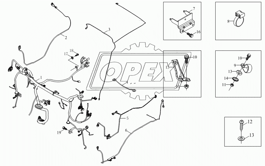 1SB1803740176, 1SB1803740184 Жгут кузова