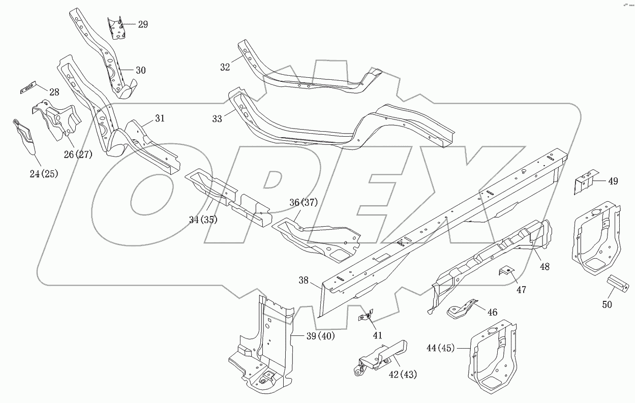 Пол 1-рядной кабины