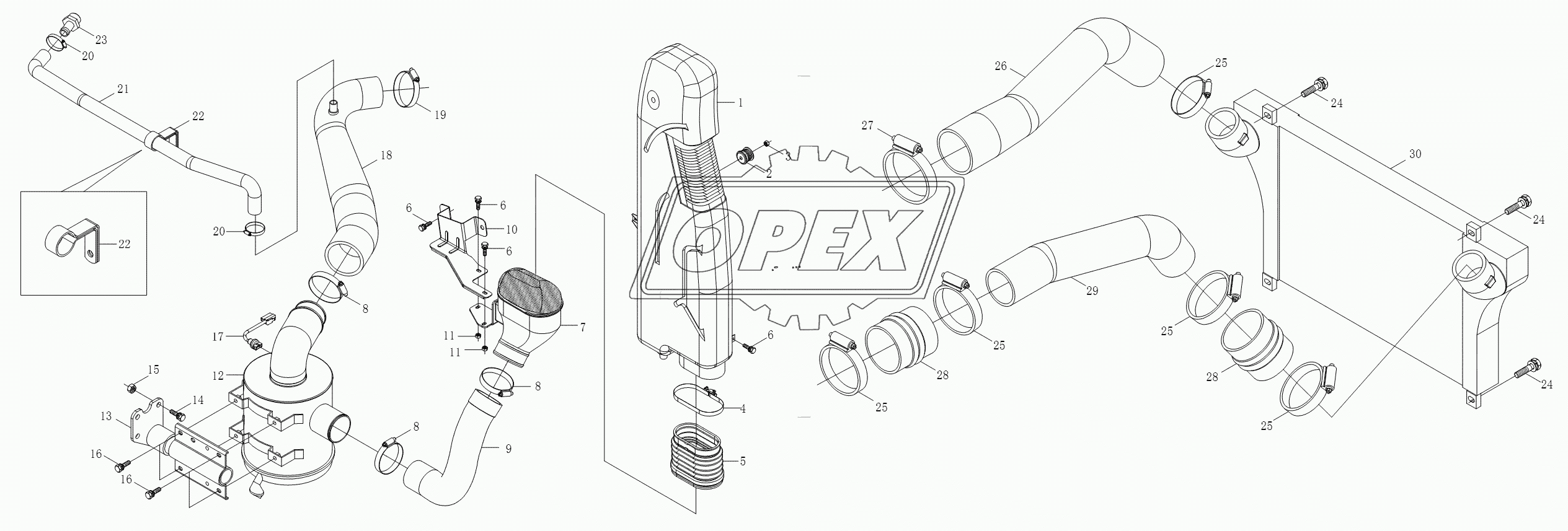 1S10511190108 Впускное устройство