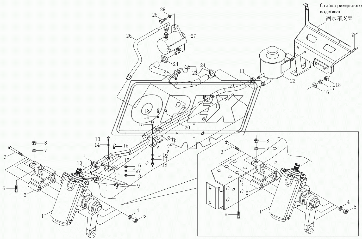 1S10513400101 Рулевой механизм и принадлежности