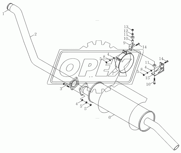 1S10691200110 Выпускное устройство