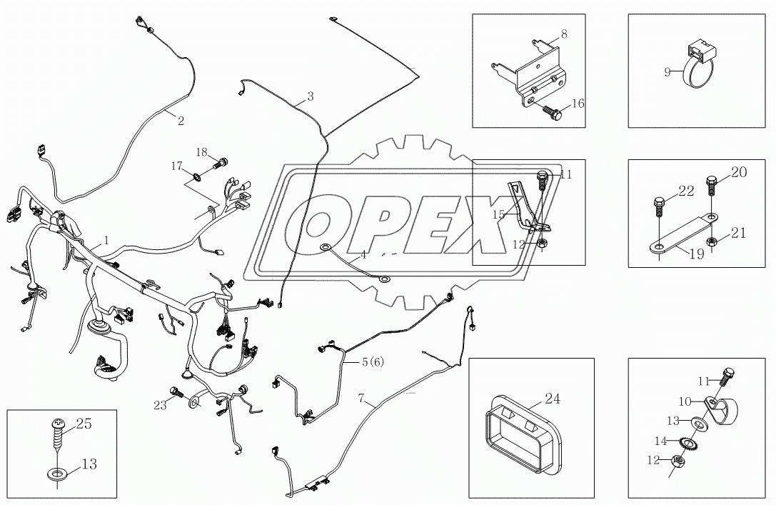1SB2003740139, 1SB2003740148 Жгут проводов кузова