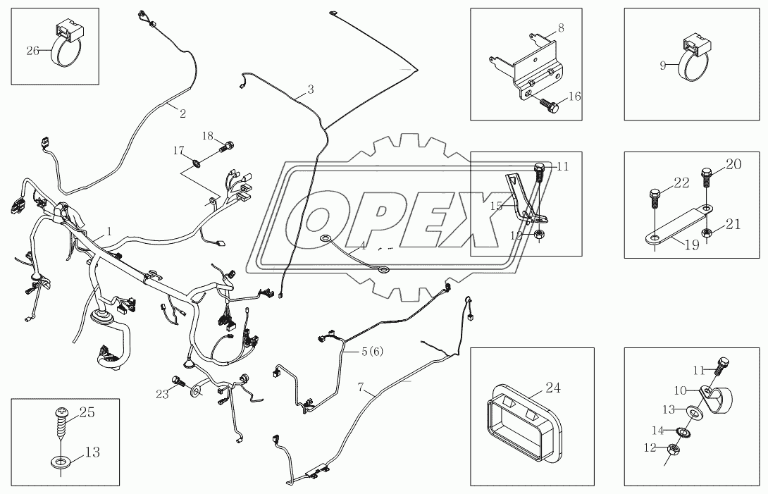 1SB2003740140 Жгут проводов кузова