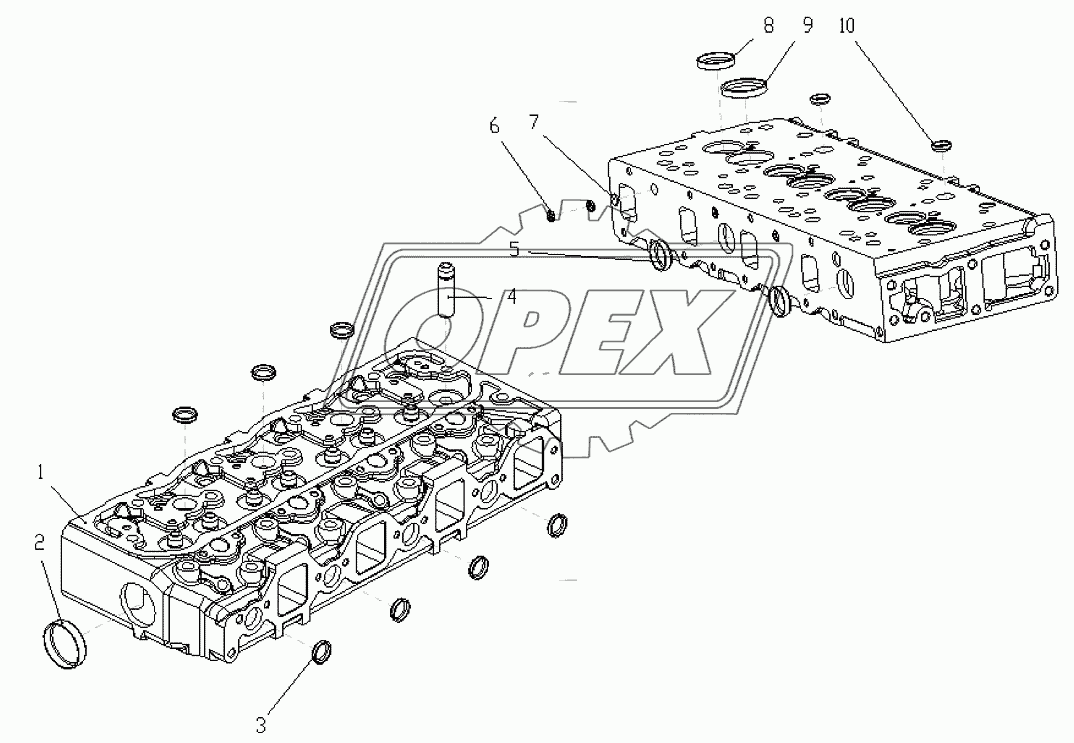 1S10591000115 Соединительная часть головки цилиндра
