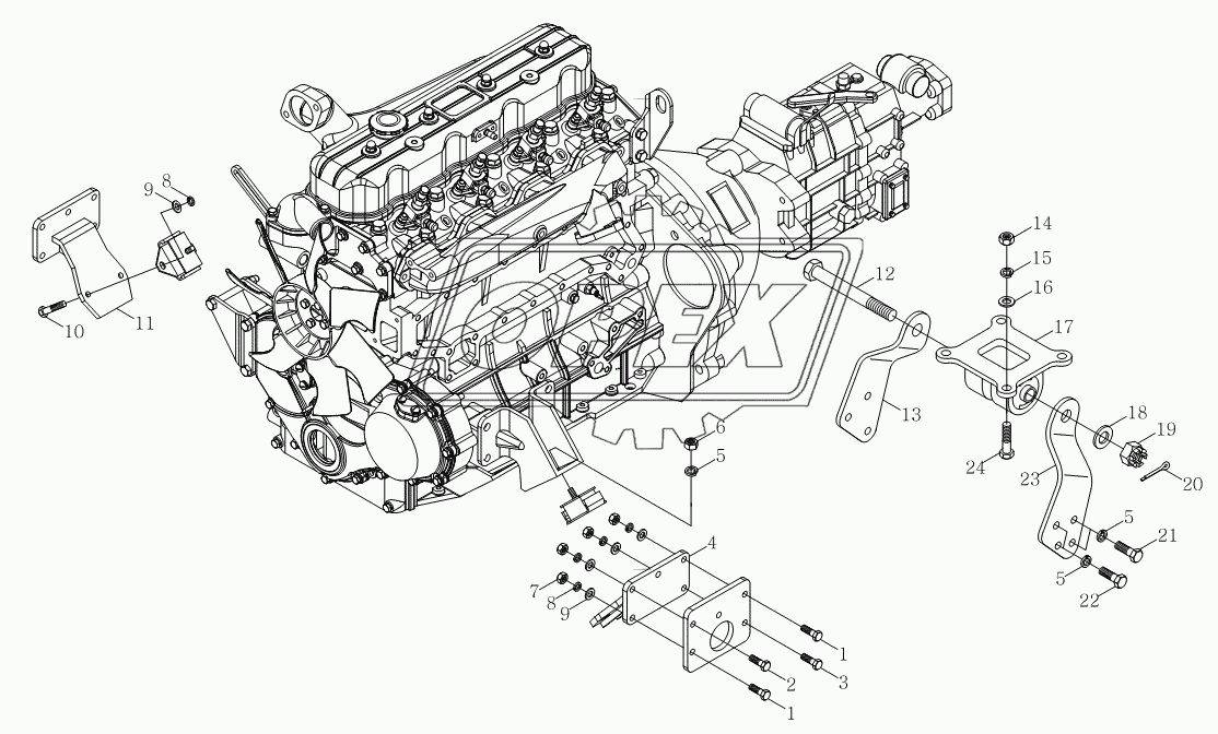 1S10691010104 Подвеска для комплекта силовой установки