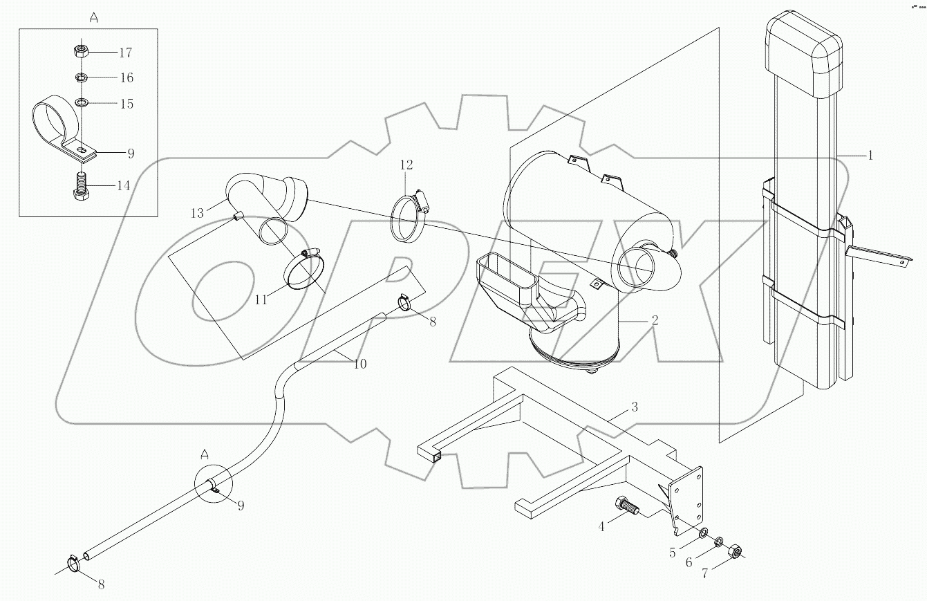 1S32511190301 Air intake device-1