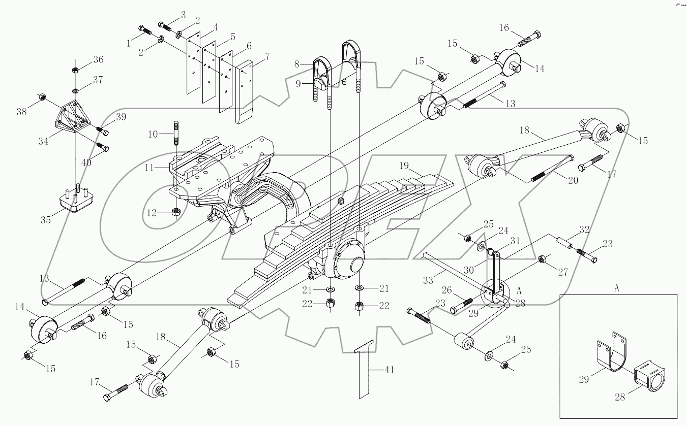  1S32512950202 Rear suspension(reinforced)