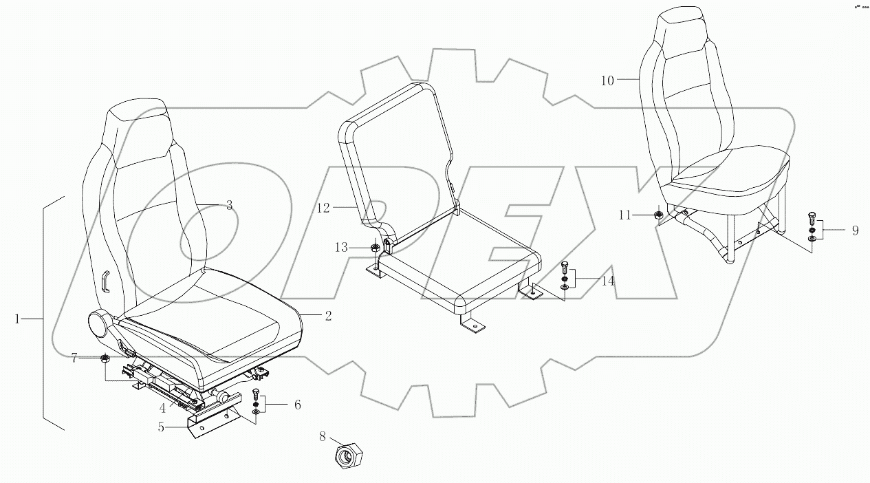  1SB2206810501 Driver seat
