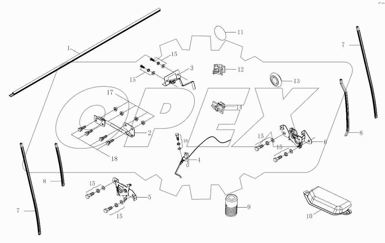  1SB2495310501 Front wall accessories-2