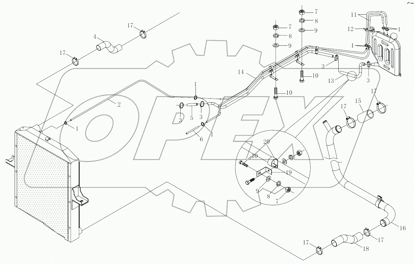  1S325313300H1 Radiator hose
