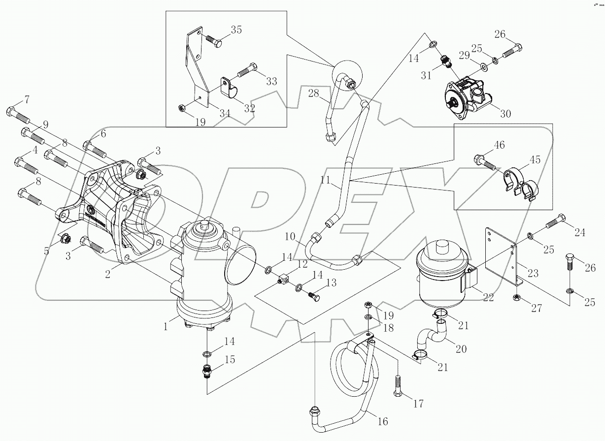  1S41893400201 Steering gear and accessories