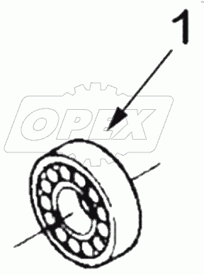  1S42591000201 Engine-flywheel bearing