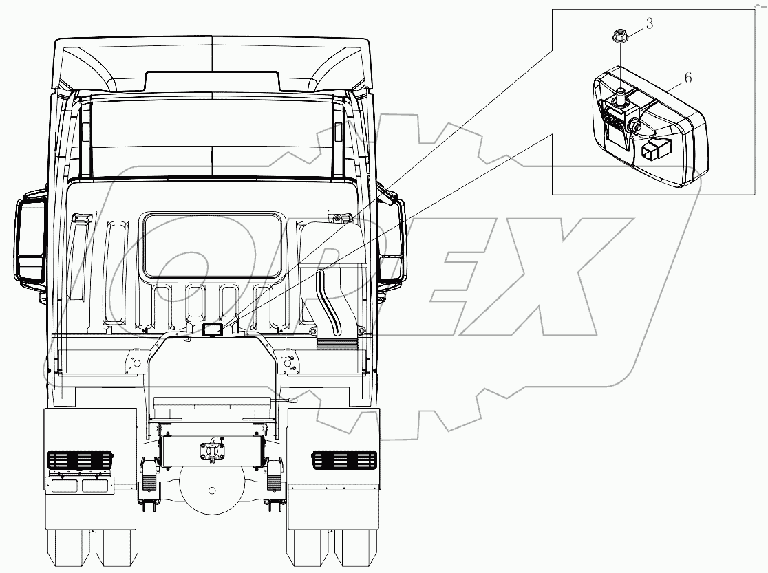  1S41893650001 Rear lamps-chassis