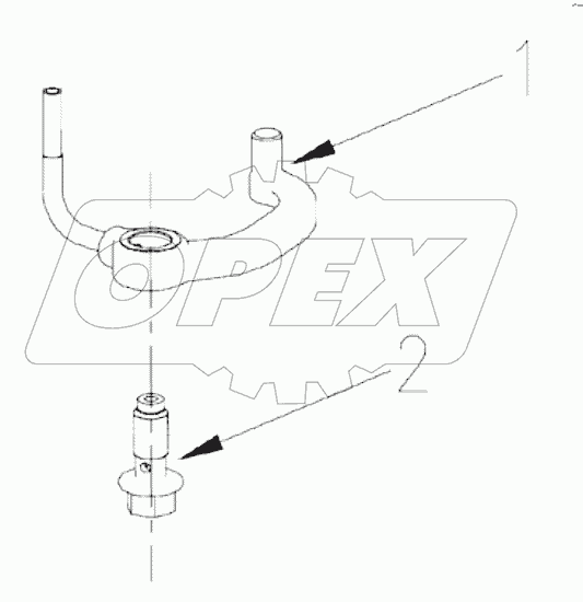  1S42591000201 Engine-piston cooling nozzle