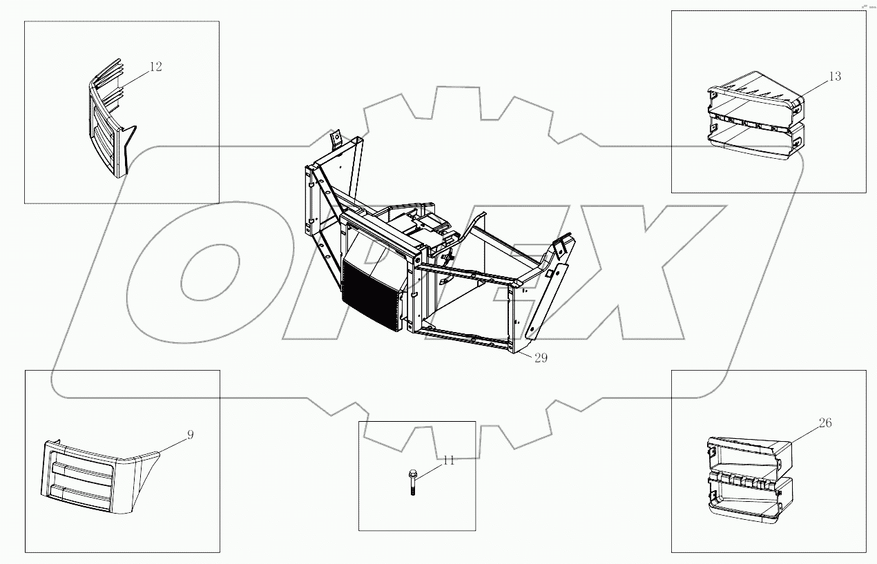  1SB2485350411 Instrument panel