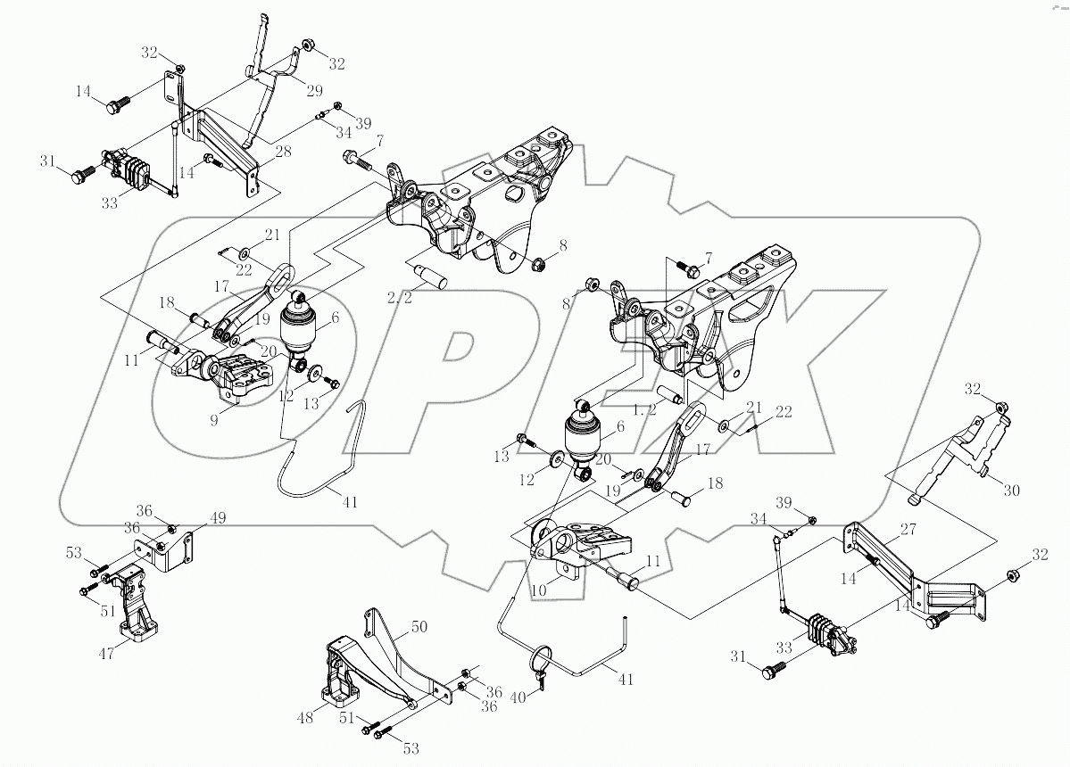  1SB248502A401 Front mounting system, body
