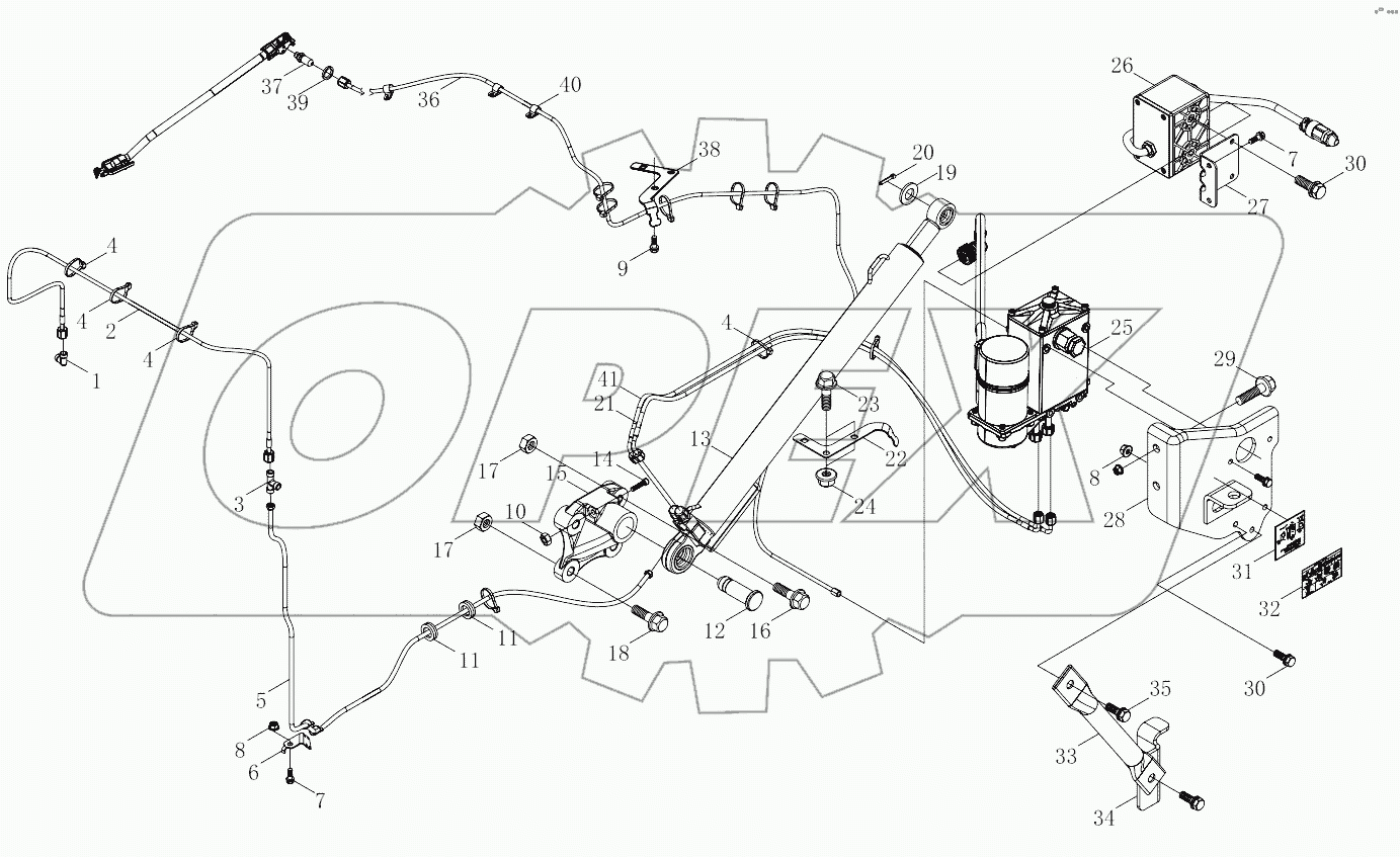  1SB248502C402 Tilting system, body