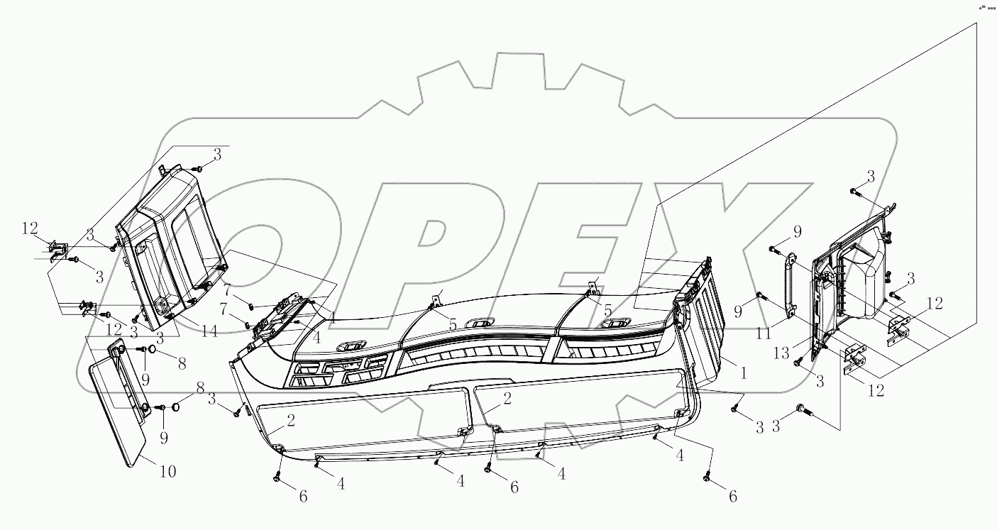  1SB2485730001 Overhead file cabinet