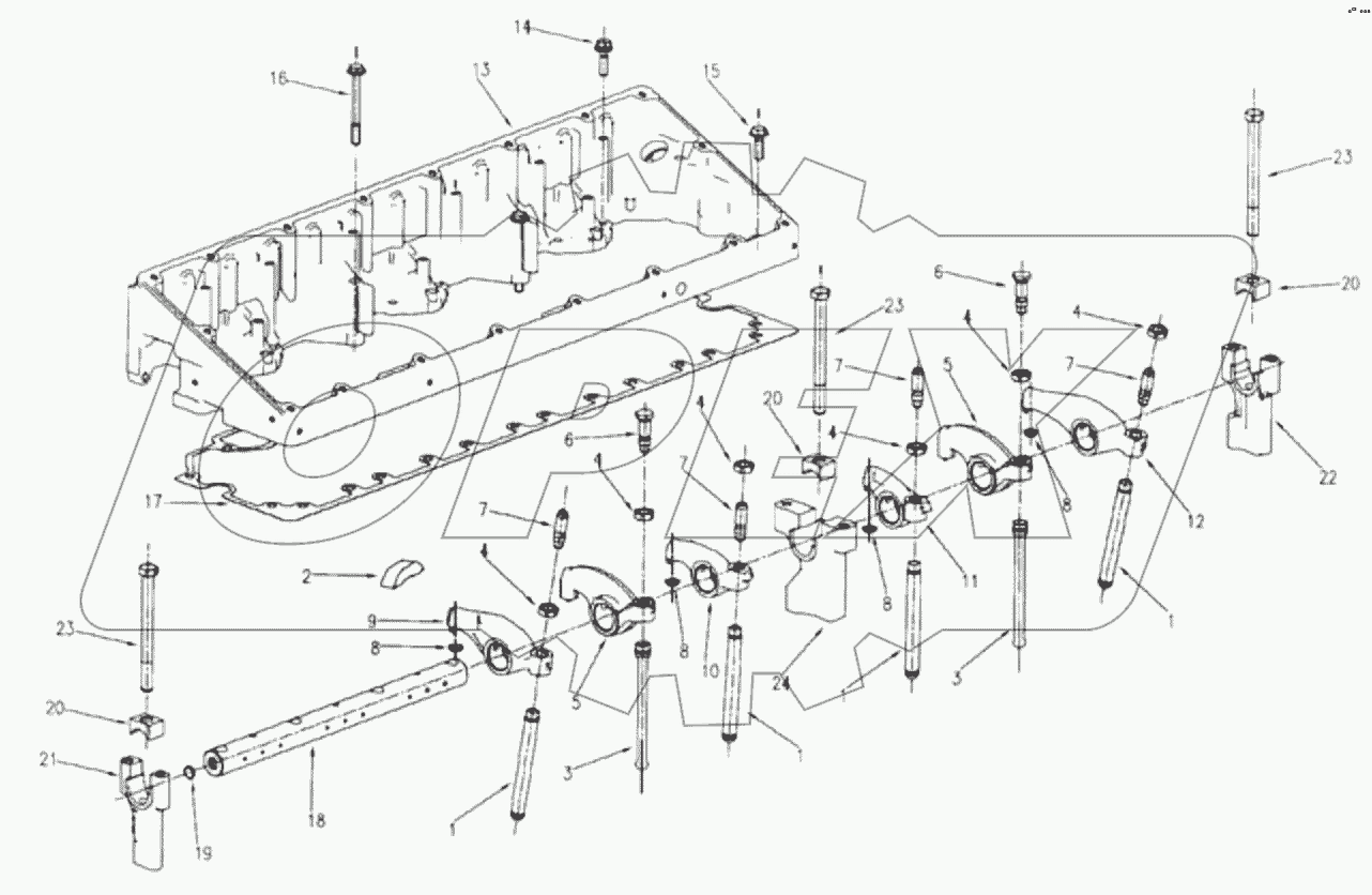  1S42591000201 Engine-rocker arm chamber
