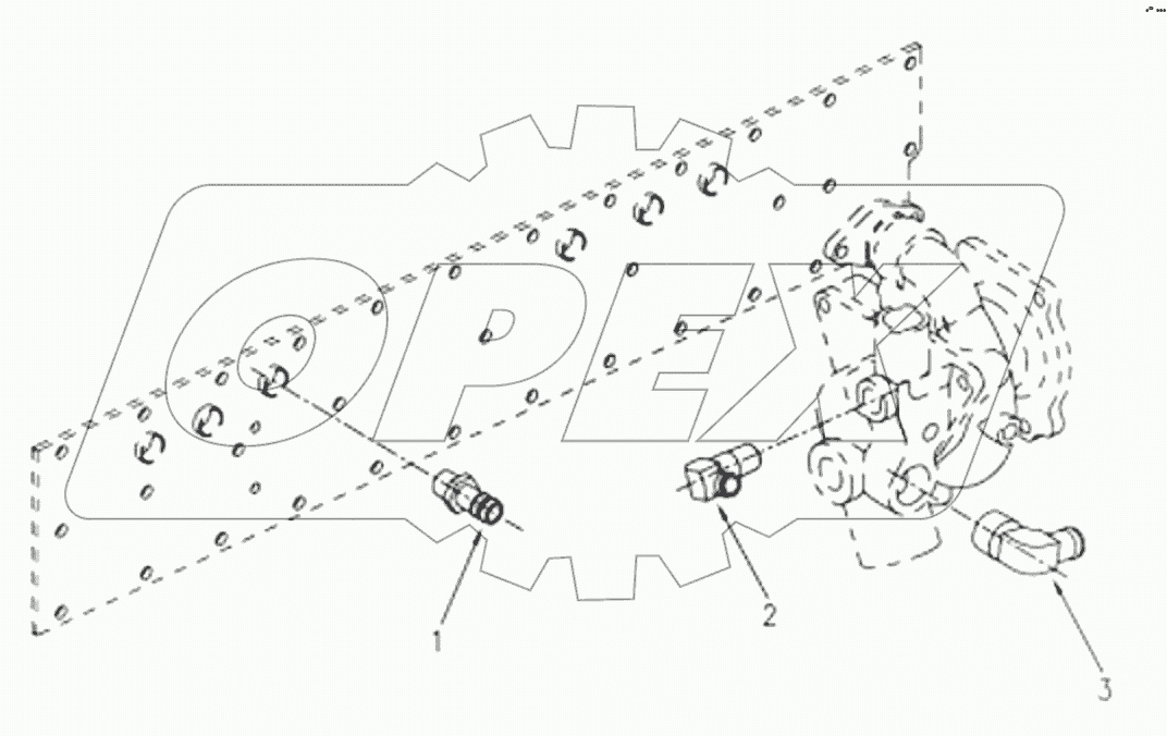  1S42591000201 Engine-heater line arrangement