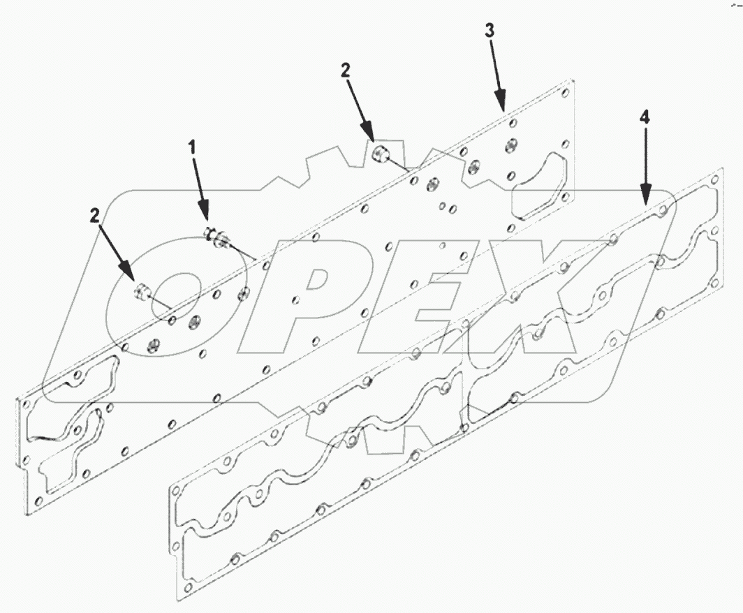  1S42591000201 Engine-water line, oil cooler