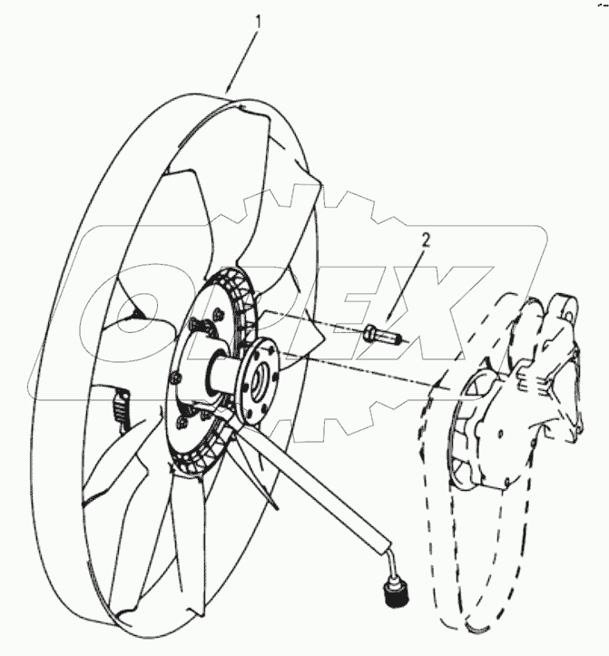  1S42591000201 Enginge-fan