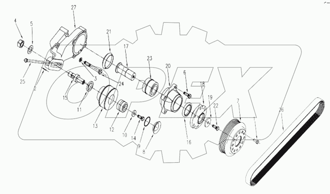  1S42591000201 Engine-fan drive