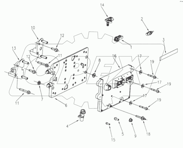  1S42591000201 Engine-engine control module