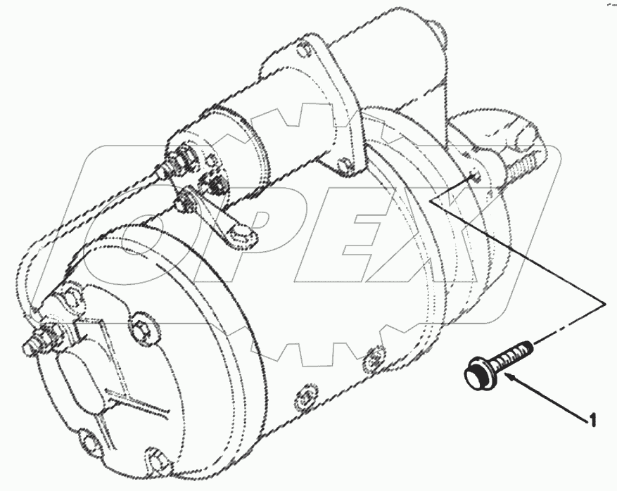  1S42591000201 Engine-mounting bolt, starter