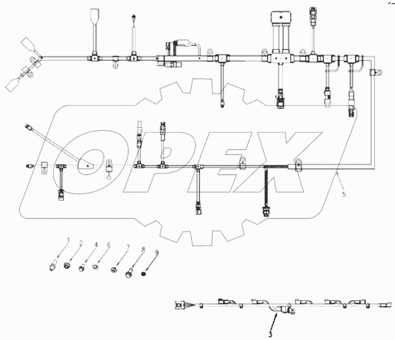  1S42591000201 Engine-harness, control module