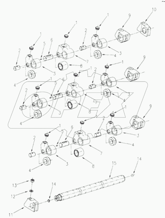  1S42591000201 Engine-follower lever, camshaft