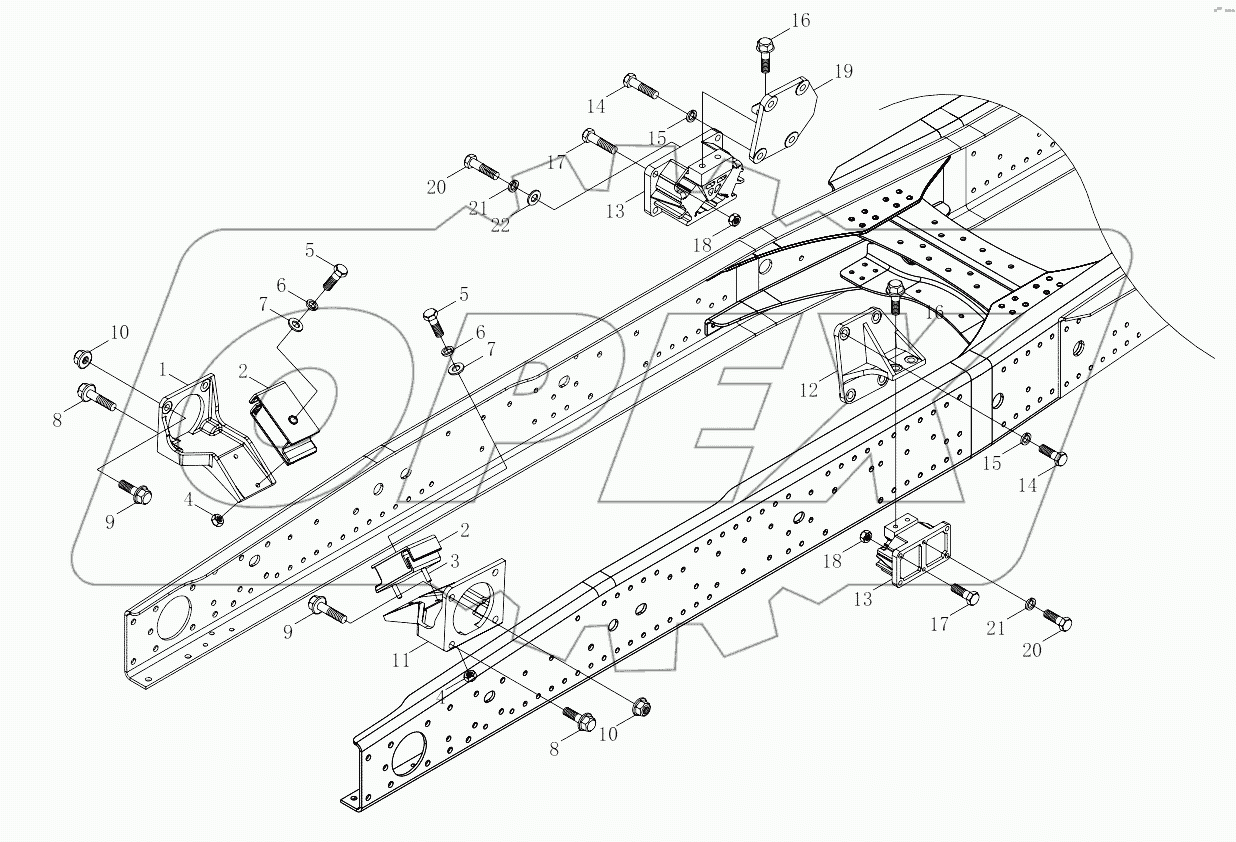  1S41891010201 Powertrain suspension (ISMe345 40)