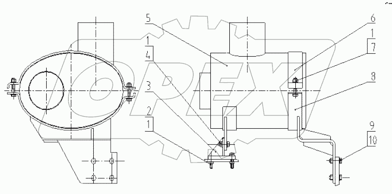 08AZ301+C MUFFLER GP
