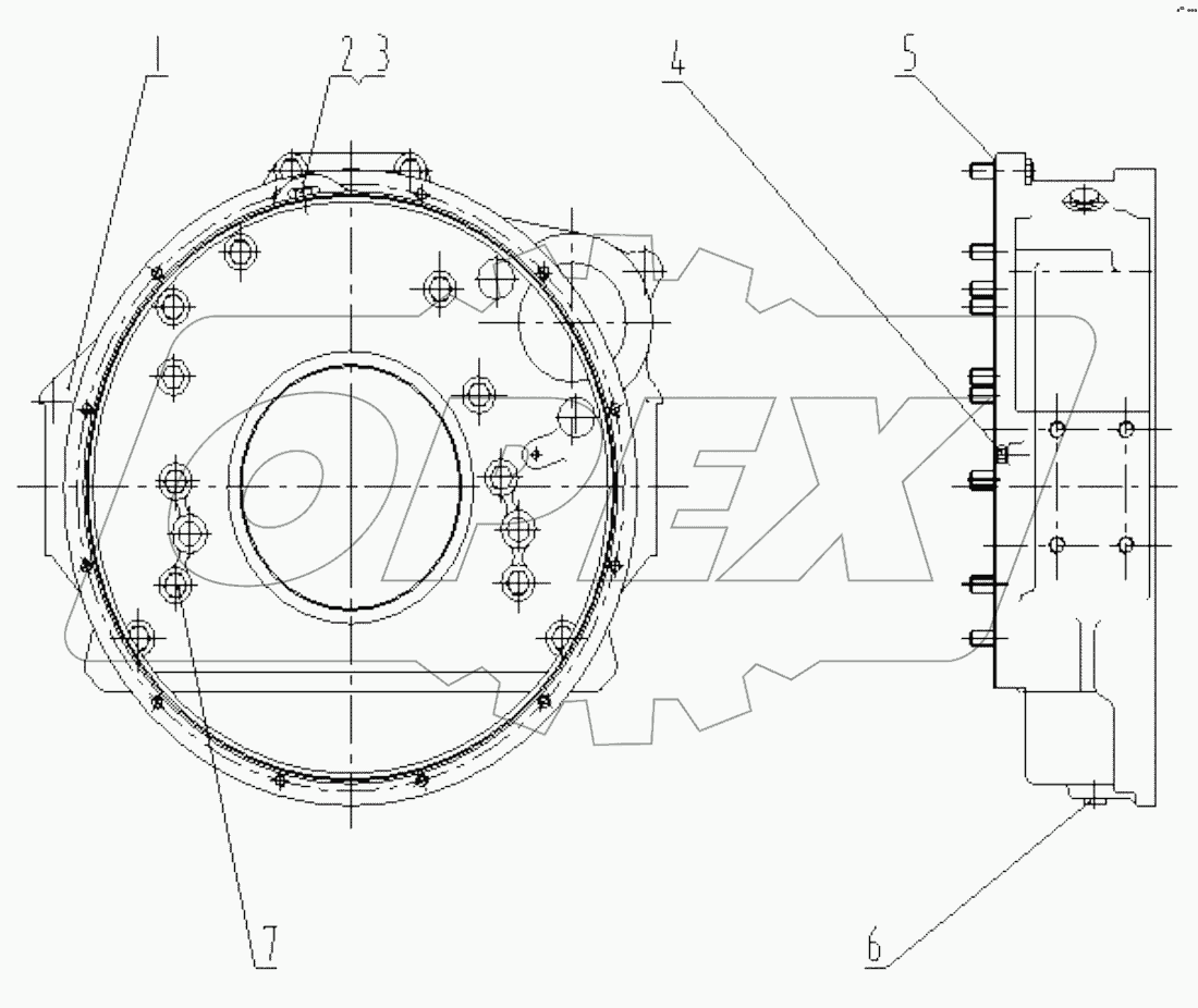 M92AZ003+B HOUSING GP-FLYWHEEL