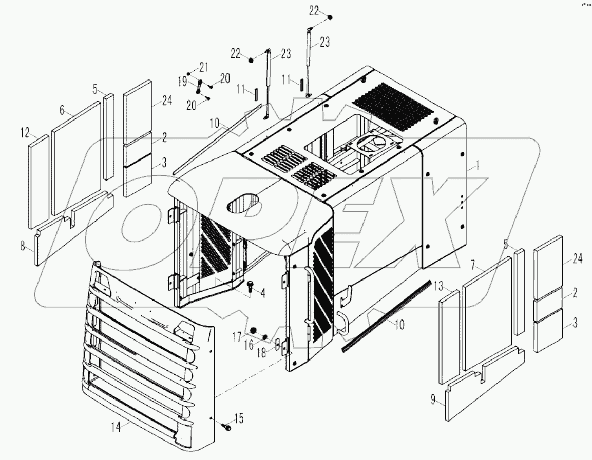 9F865-47A000000B0 HOOD ASSEMBLY