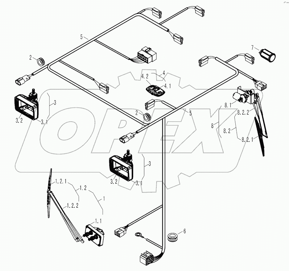 9G662-63B000000A0 CAB WIRING